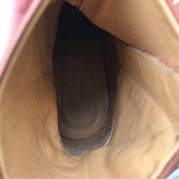 Sezane Heritage Lea block heel boots women’s shoe Size 37 (6.5) - Picture 11 of 13